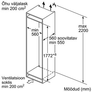 Šaldytuvas Bosch KIR81VFF0