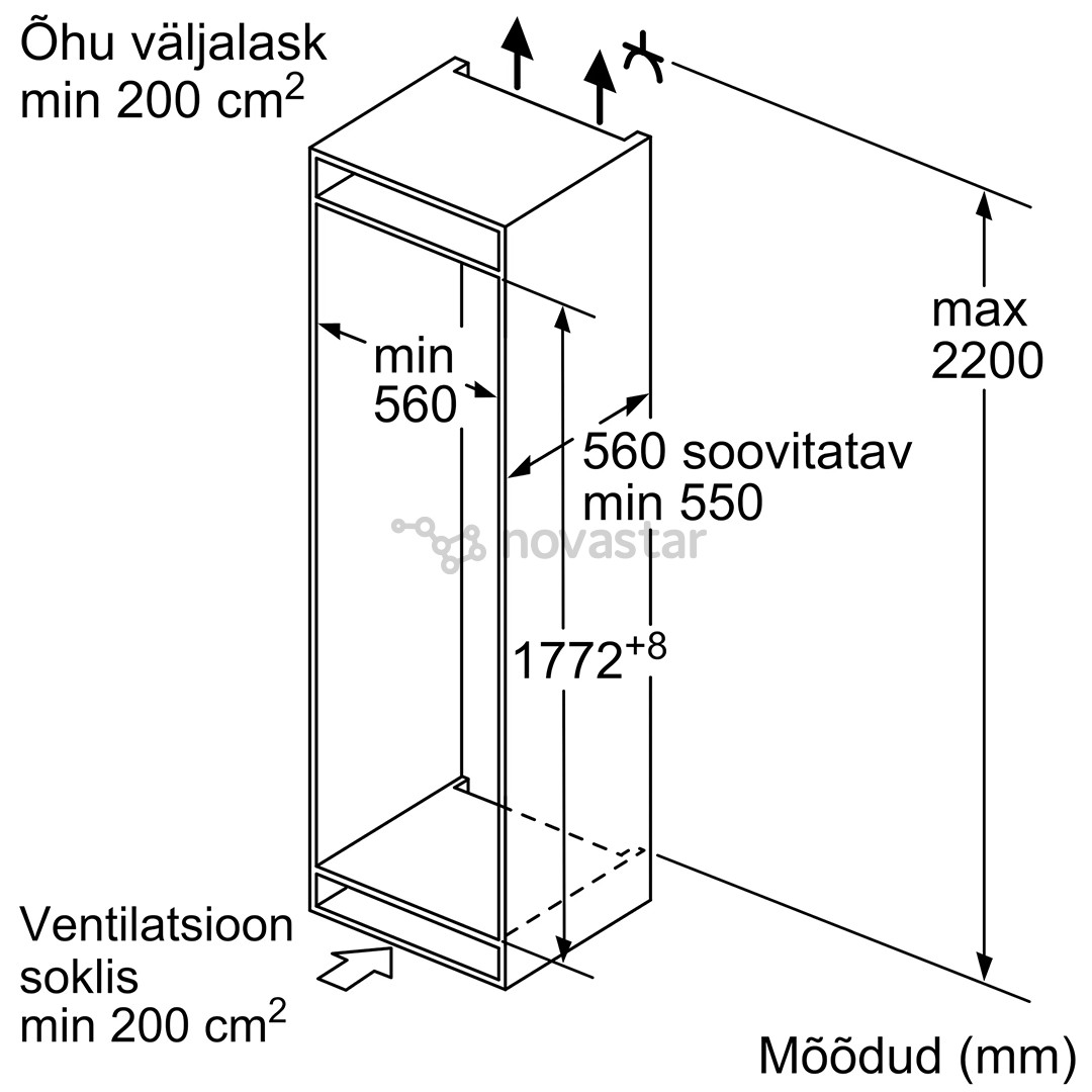 Šaldytuvas Bosch KIR81VFF0