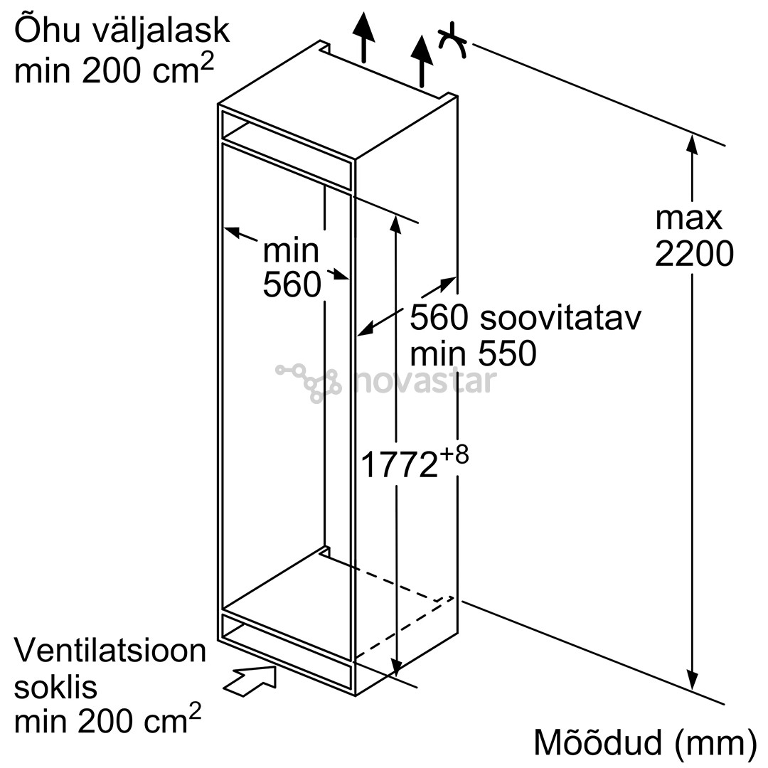 Šaldytuvas Bosch KIR81VFF0