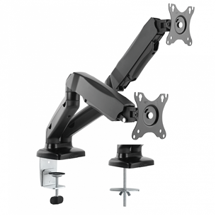 Essentials Dual Gaslift, 13''-27'', 6.5 kg, 2 monitors, black - Monitor Desk Mount