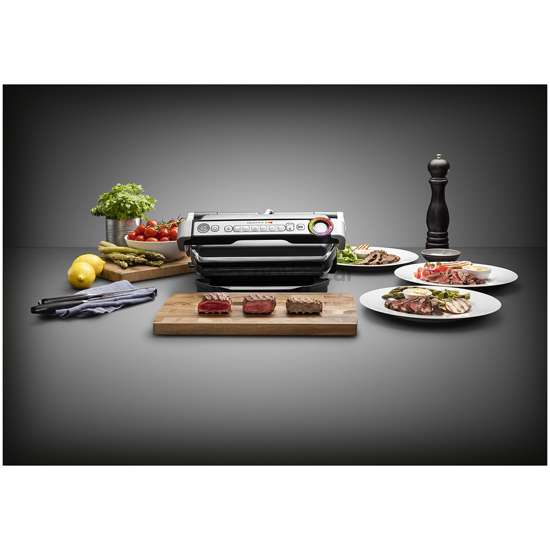 Tefal Optigrill+, 2000 W, black/inox - Table grill, GC712D