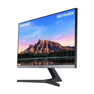 Samsung UR55, 28'', 4K UHD, LED IPS, black/silver - Monitor