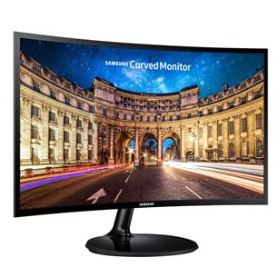 Samsung F390, 27",  FHD, LED VA, черный - Монитор