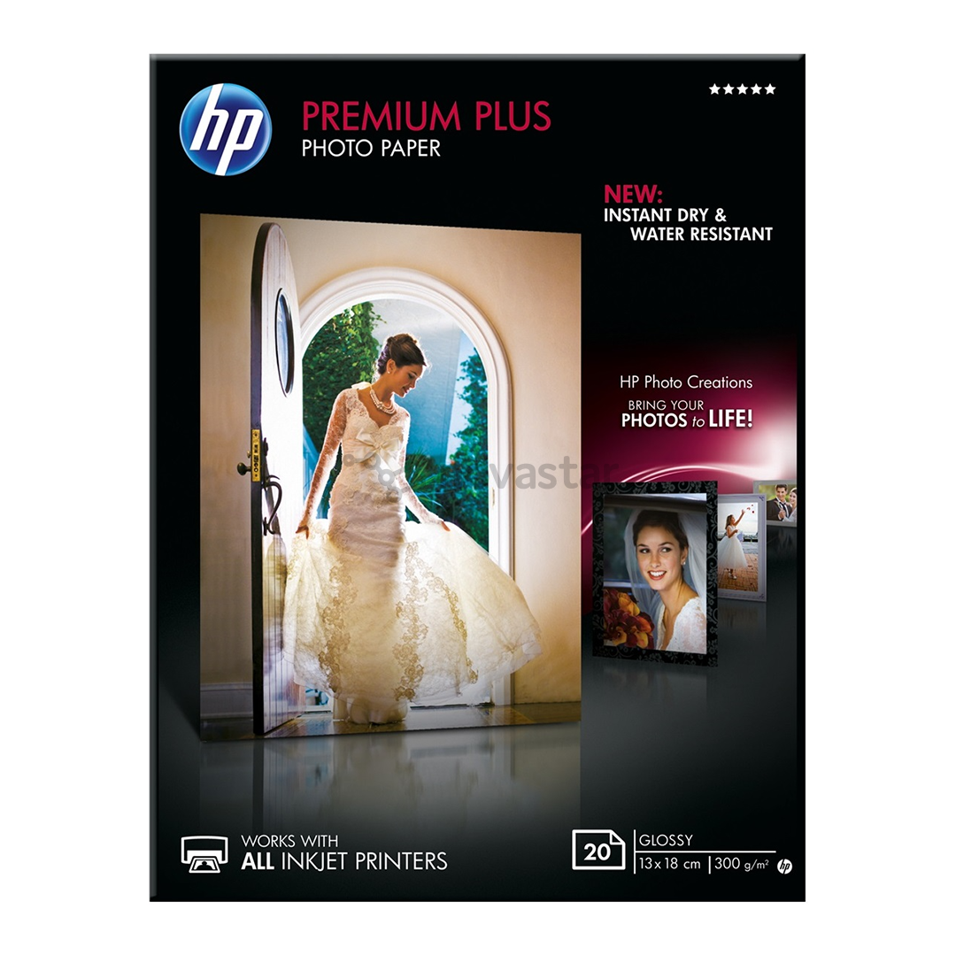 Foto popierius HP Premium Plus Glossy 13x18, 20 lapų