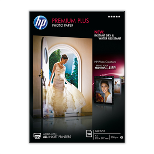 Foto popierius HP Premium Plus Glossy A4, 20 lapų
