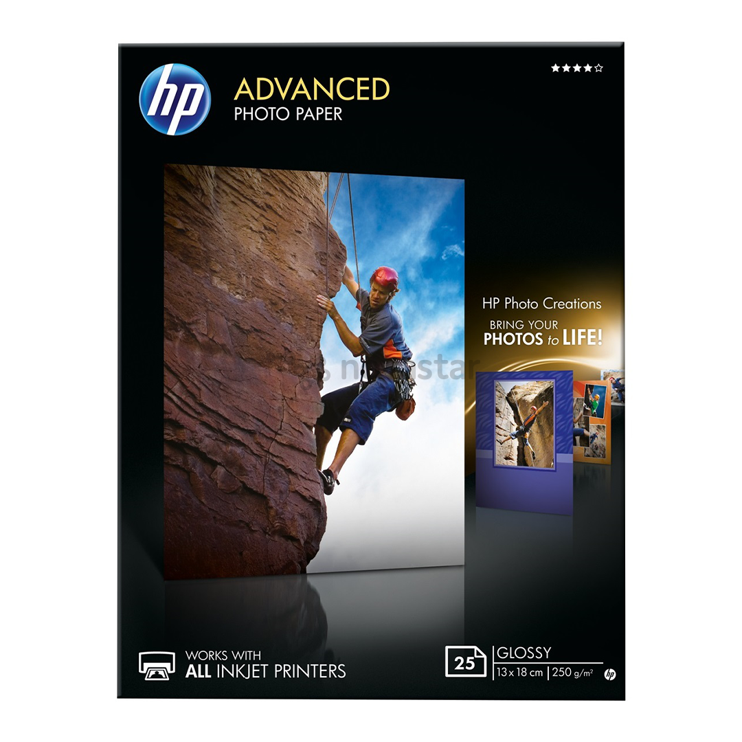 Foto popierius HP Advanced Glossy 10 x 15, 25 vnt.