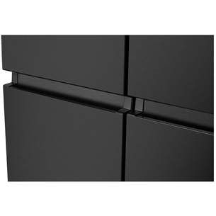 Hisense, water dispenser, 585 L, height 179 cm, black - SBS Refrigerator