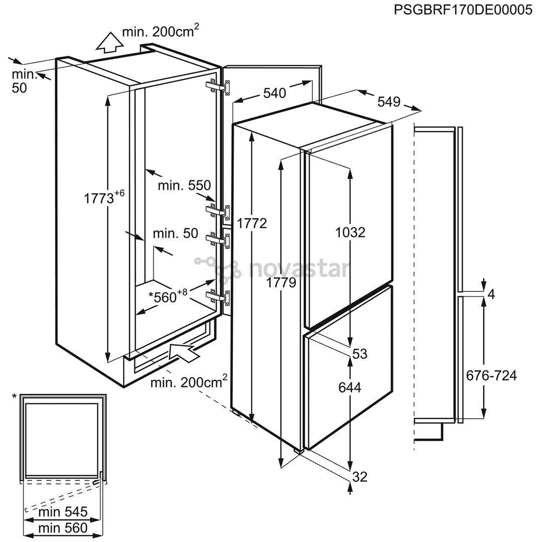 Įmontuojamas šaldytuvas Electrolux LNT3LF18S