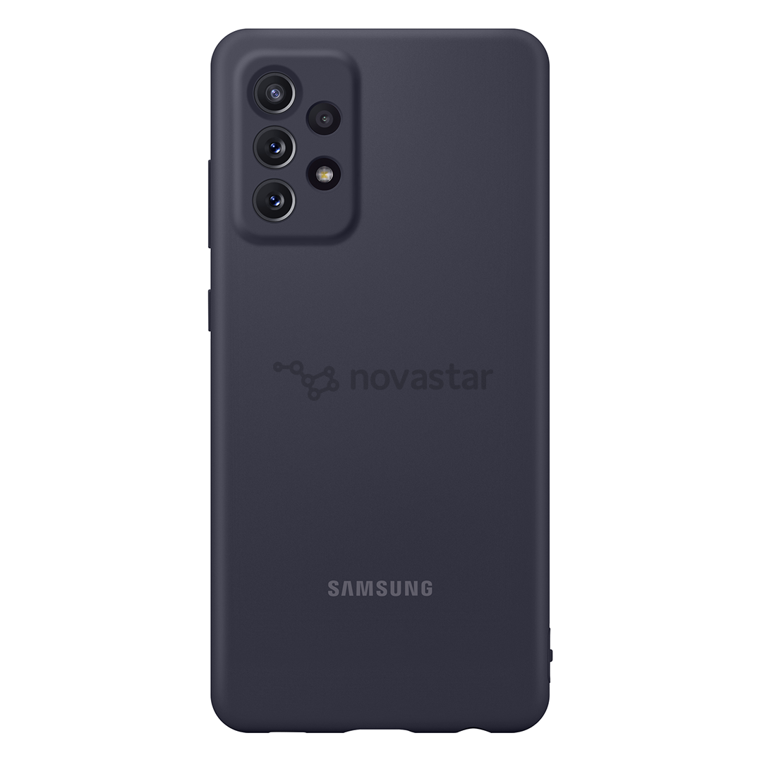 Dėklas Samsung Galaxy A72, Silikoninis, Juodas