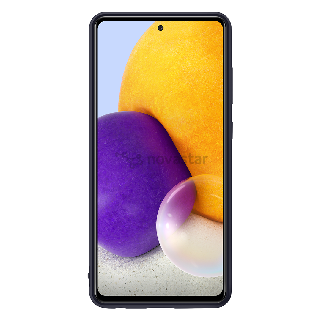 Dėklas Samsung Galaxy A72, Silikoninis, Juodas