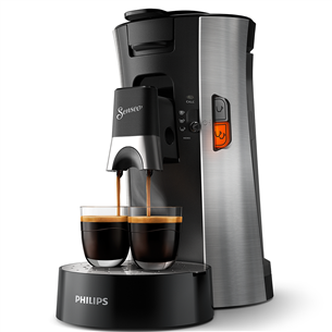 Philips Senseo Select, black/inox - Coffee pod machine CSA250/10