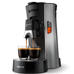 Kavos tablečių aparatas Philips Senseo Select Deep Black/steel CSA250/10