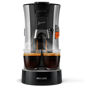 Philips Senseo Select, black/inox - Coffee pod machine