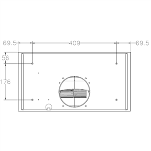 Hansa, 462 m³/h, width 55 cm, black - Built-in Cooker Hood