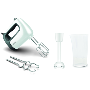 Tefal Prep'Mix+, 500 W, white/grey - Hand mixer