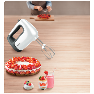 Tefal Prep'Mix+, 500 W, white/grey - Hand mixer