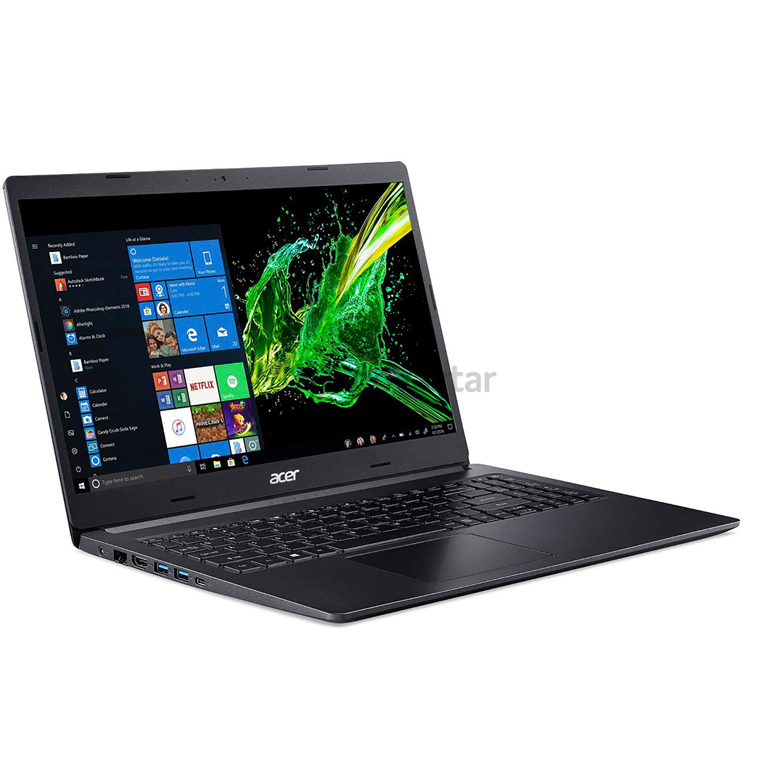 Nešiojamas kompiuteris Acer Aspire 5/AMD Ryzen 5 5500U/AMD Radeon RX Vega 7/512 GB SSD; 16 GB RAM/W10H/Black