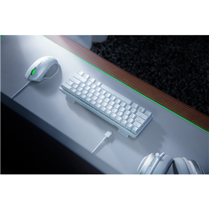 Razer Huntsman Mini Mercury Ed. Red Switch, SWE, белый - Механическая клавиатура