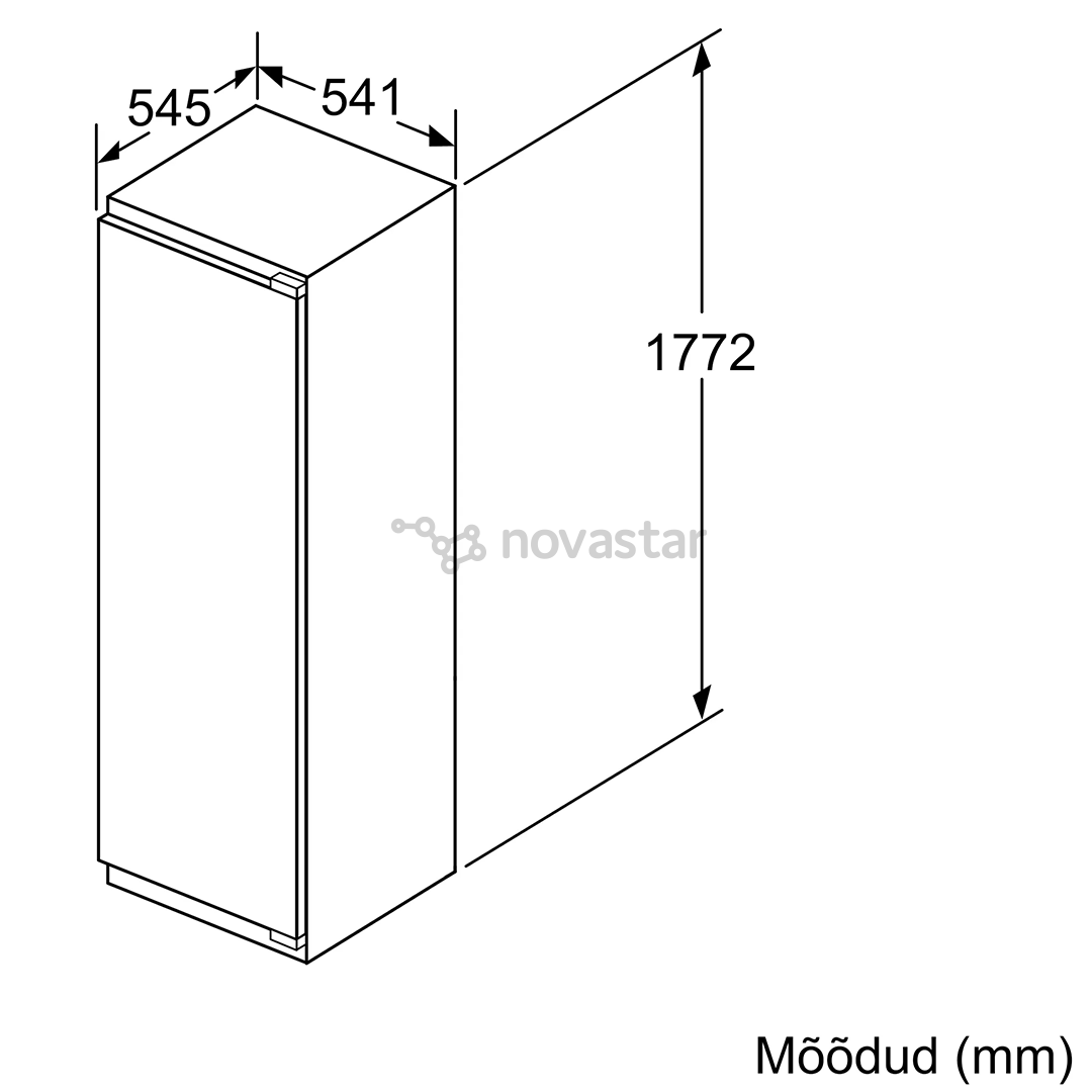 Įmontuojmas šaldytuvas Bosch KIL82VSF0