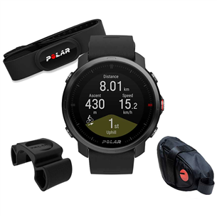 Išmanusis laikrodis Polar Grit X Cycling Bundle, black