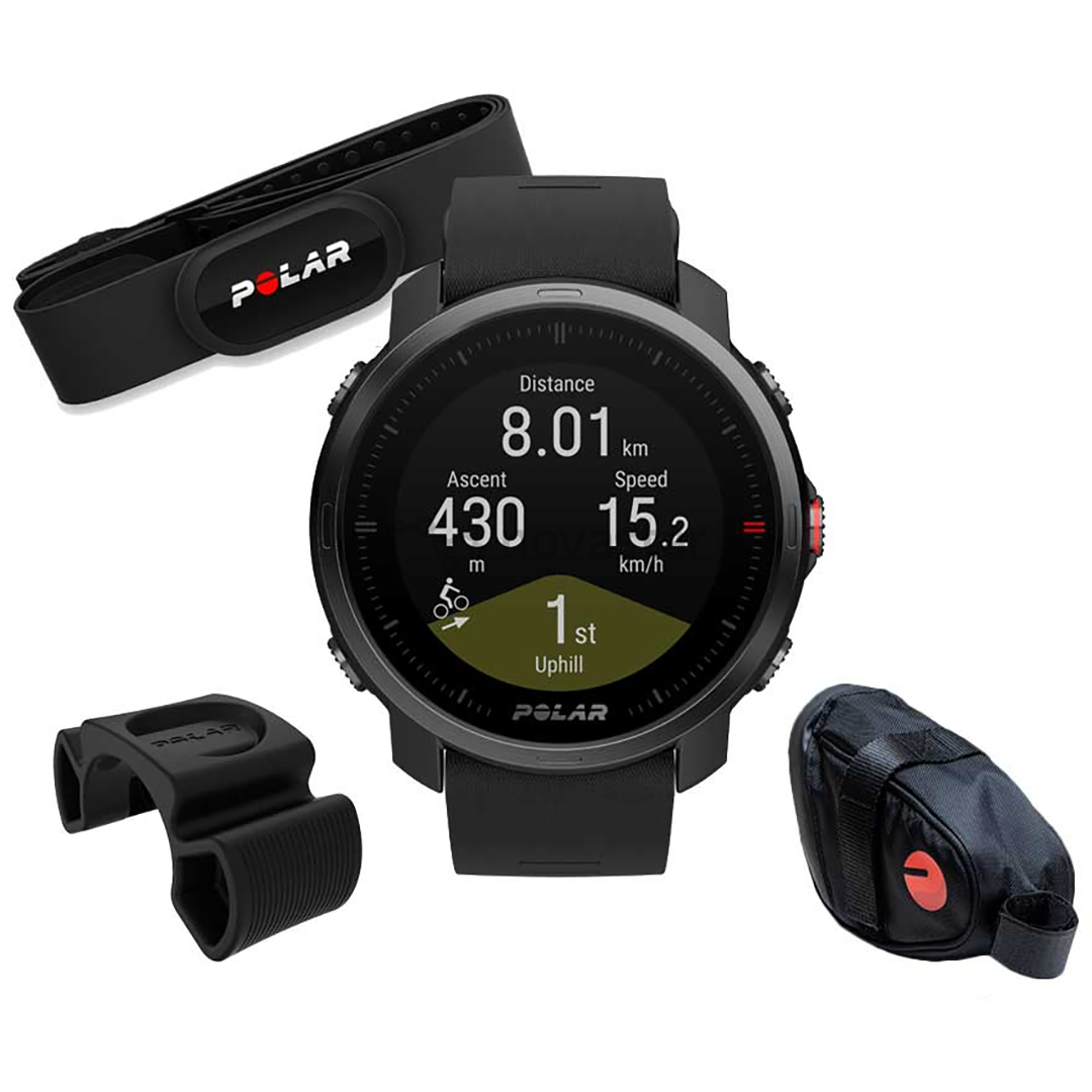 Išmanusis laikrodis Polar Grit X Cycling Bundle, black