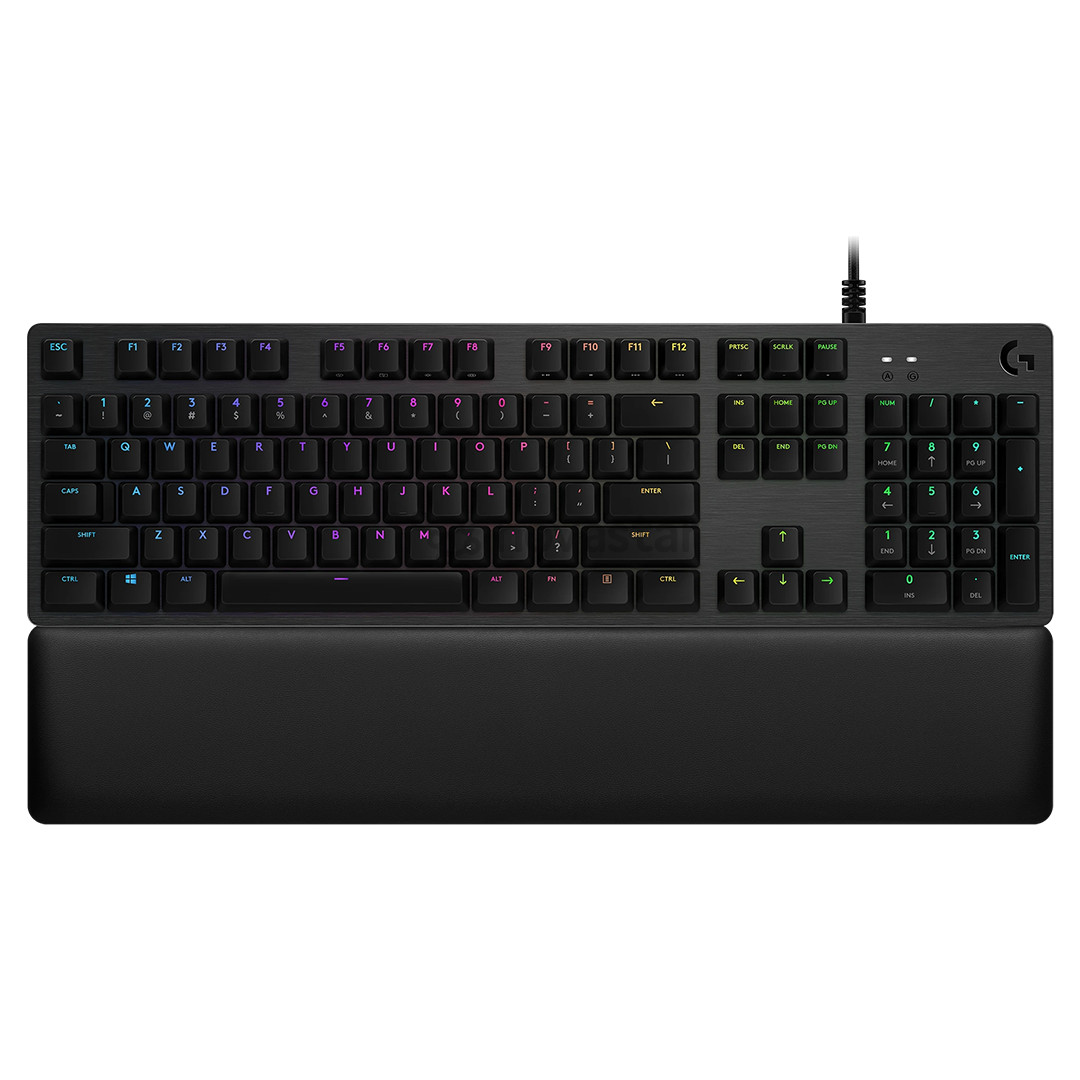 Klaviatūra Logitech G513 Carbon Lightsynch, GX Brown, laidinė, SWE