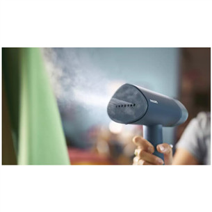 Philips 3000, 1000 W, blue - Handheld clothing steamer