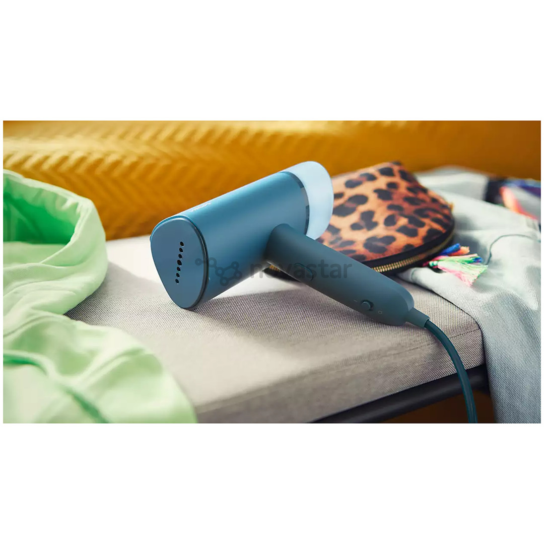 Philips 3000, 1000 W, blue - Handheld clothing steamer