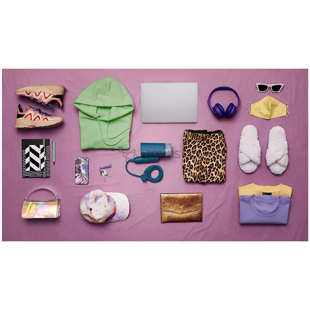 Philips 3000, 1000 W, blue - Handheld clothing steamer