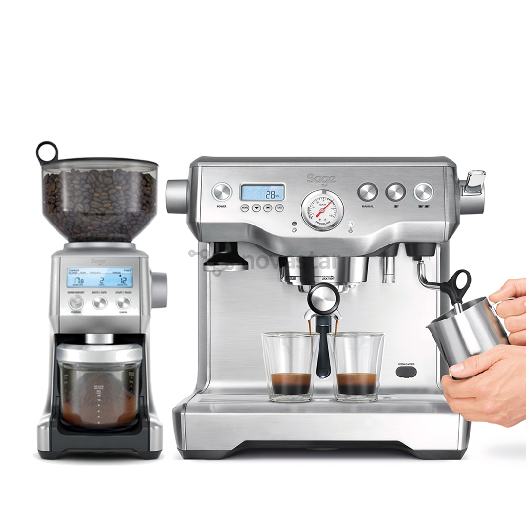 Kavos apatatas SAGE the Dual Boiler + coffee grinder Smart Grinder™ Pro, SEP920BSS