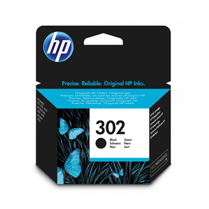 Ink cartridge HP 302 black F6U66AE#UUS