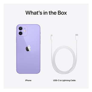 Apple iPhone 12, 64 GB, purple - Smartphone