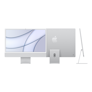 Apple iMac 24" (2021), M1 8C/7C, 8 GB, 256 GB, SWE, silver - All-in-one PC