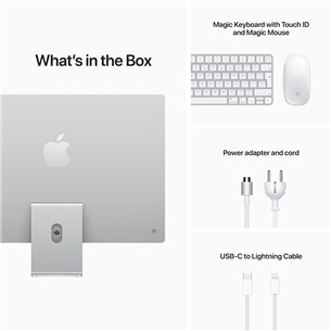Stacionarus kompiuteris Apple iMac 24'', 2021, RUS, Silver, MGPC3RU/A