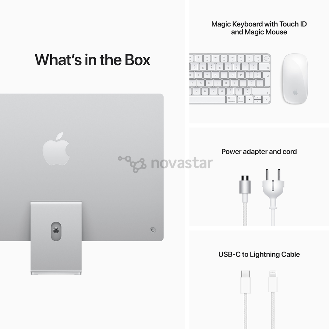 Stacionarus kompiuteris Apple iMac 24'', 2021, RUS, Silver, MGPC3RU/A