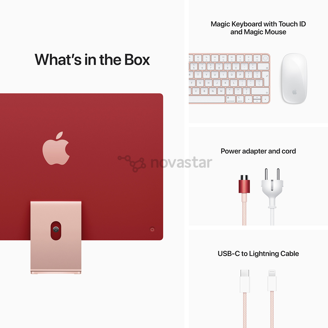 Stacionarus kompiuteris Apple iMac 24'', 2021, SWE, Pink