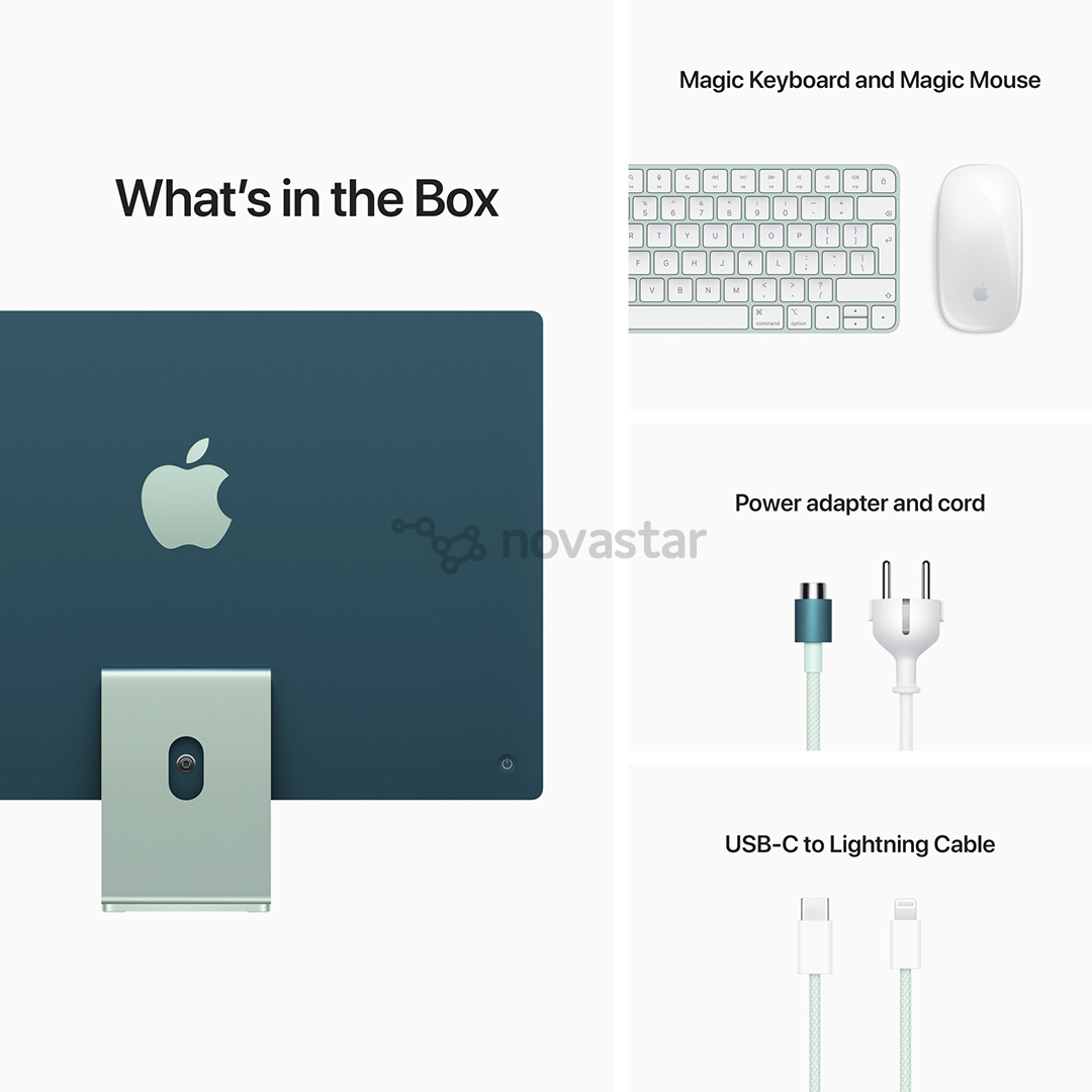 Stacionarus kompiuteris Apple iMac 24'', 2021, RUS, Green, MJV83RU/A