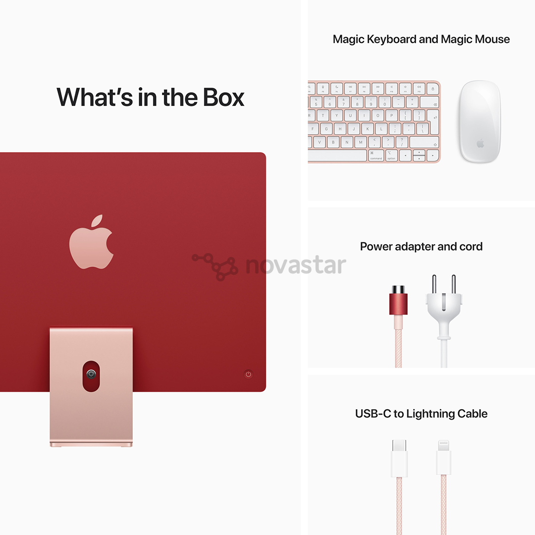Stacionarus kompiuteris Apple iMac 24'', 2021, SWE, Pink