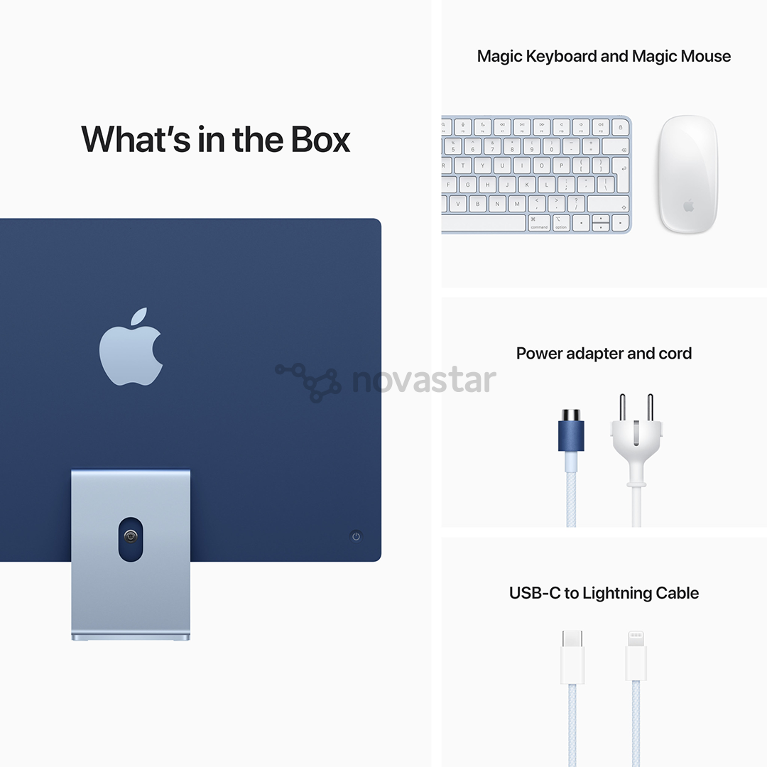 Stacionarus kompiuteris Apple iMac 24'', 2021, RUS, Blue