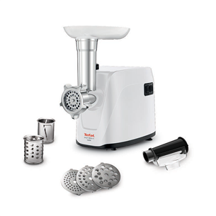 Tefal, 1600 W, white/black - Meat mincer