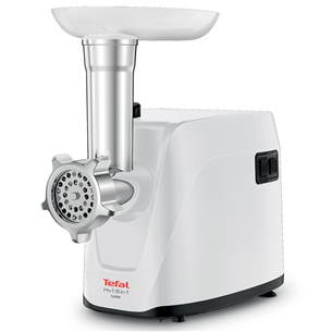 Tefal, 1600 W, white/black - Meat mincer