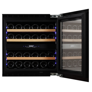 Dunavox, 25 bottles, height 60 cm, black - Built-in Wine Cooler