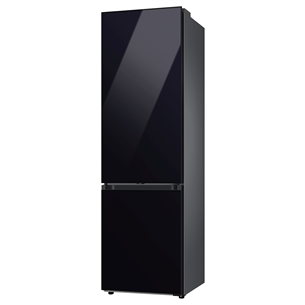 Samsung BeSpoke, 390 L, height 203 cm, black - Refrigerator