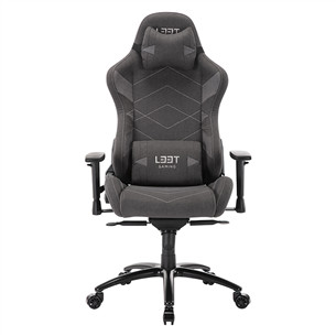 L33T Elite V4 Gaming Chair (Soft Canvas), tamsiai pilka - Žaidimų kėdė
