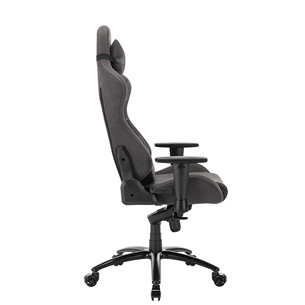 L33T Elite V4 Gaming Chair (Soft Canvas), tamsiai pilka - Žaidimų kėdė
