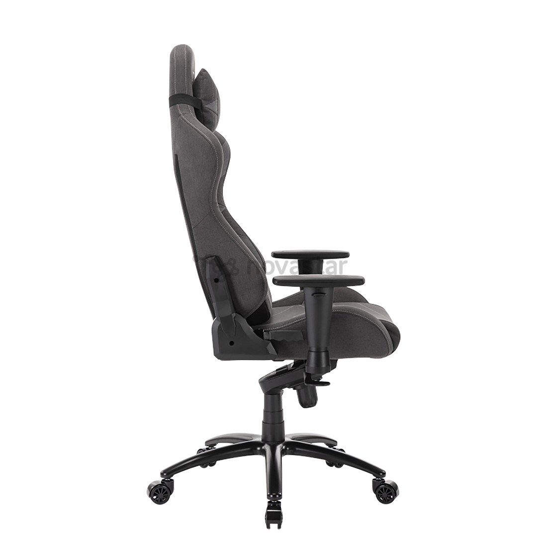 L33T Elite V4 Gaming Chair (Soft Canvas), tamsiai pilka - Žaidimų kėdė
