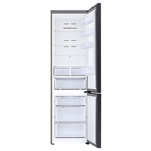 Samsung BeSpoke, 390 L, height 203 cm, inox - Refrigerator