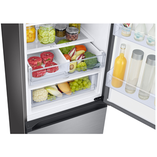 Samsung BeSpoke, 390 L, height 203 cm, inox - Refrigerator