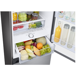 Samsung BeSpoke, 390 L, height 203 cm, inox - Refrigerator