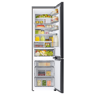 Samsung BeSpoke, 390 L, height 203 cm, beige - Refrigerator
